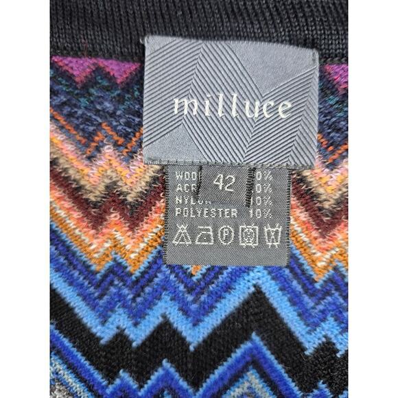 Milluce missoni style flame stitch long  cardigan Korean Style Sz 42/M - Picture 3 of 4